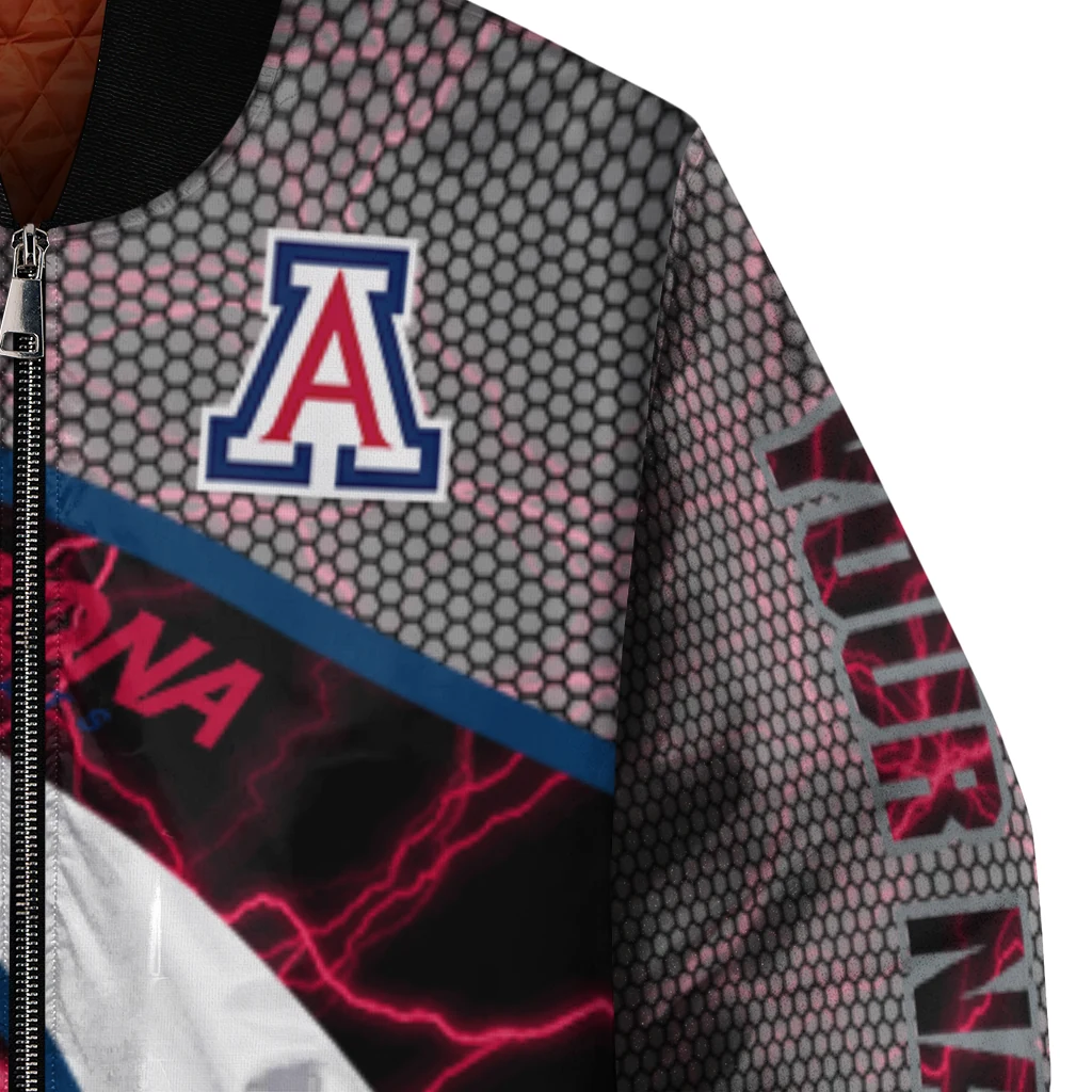 custom arizona wildcats electric flash red bomber jacket premium grade custom arizona wildcats electric flash red bomber jacket premium grade