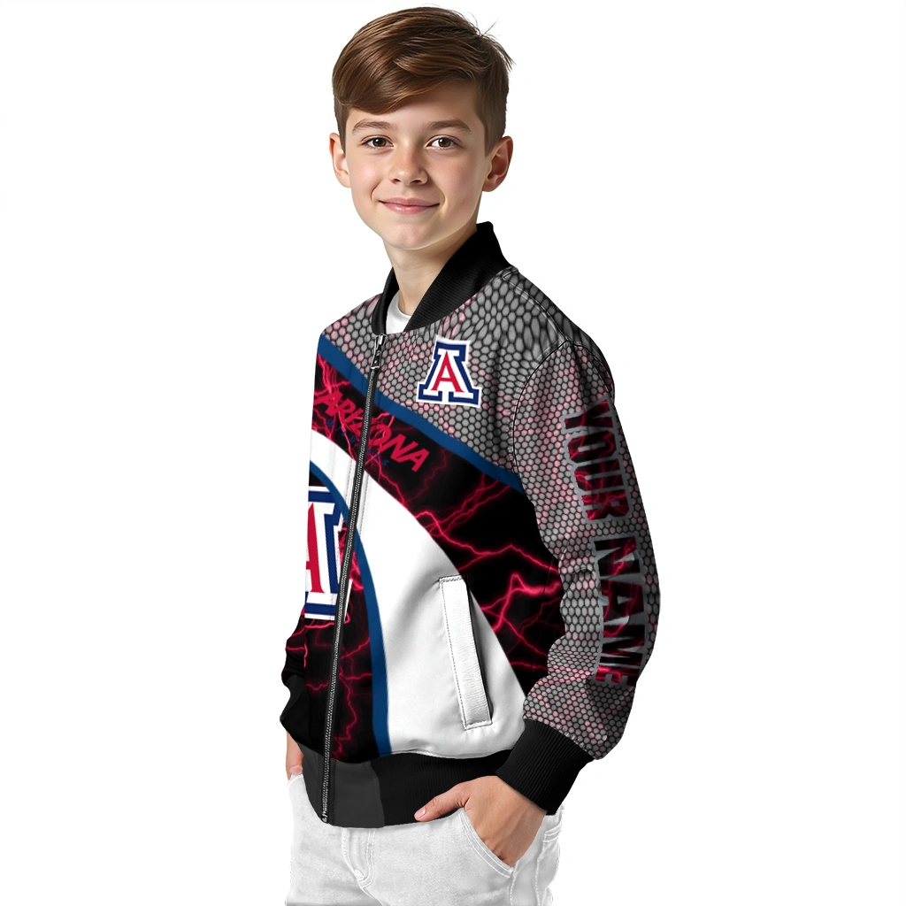 custom arizona wildcats electric flash red bomber jacket trendy custom arizona wildcats electric flash red bomber jacket trendy