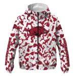 custom arkansas razorbacks camouflage mashup red windbreaker jacket best selling