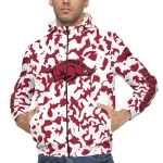 custom arkansas razorbacks camouflage mashup red windbreaker jacket best selling