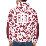custom arkansas razorbacks camouflage mashup red windbreaker jacket best selling