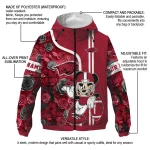 custom arkansas razorbacks football micky mouse red windbreaker jacket best selling