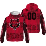 custom arkansas state red wolves cat eyes scarlet windbreaker jacket best selling