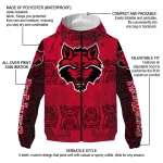 custom arkansas state red wolves cat eyes scarlet windbreaker jacket best selling