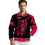 custom arkansas state red wolves reaper hands scarlet black varsity jacket best selling