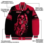 custom arkansas state red wolves reaper hands scarlet black varsity jacket best selling