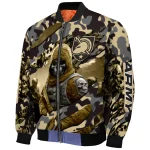 custom army black knights skull horde gold bomber jacket best selling