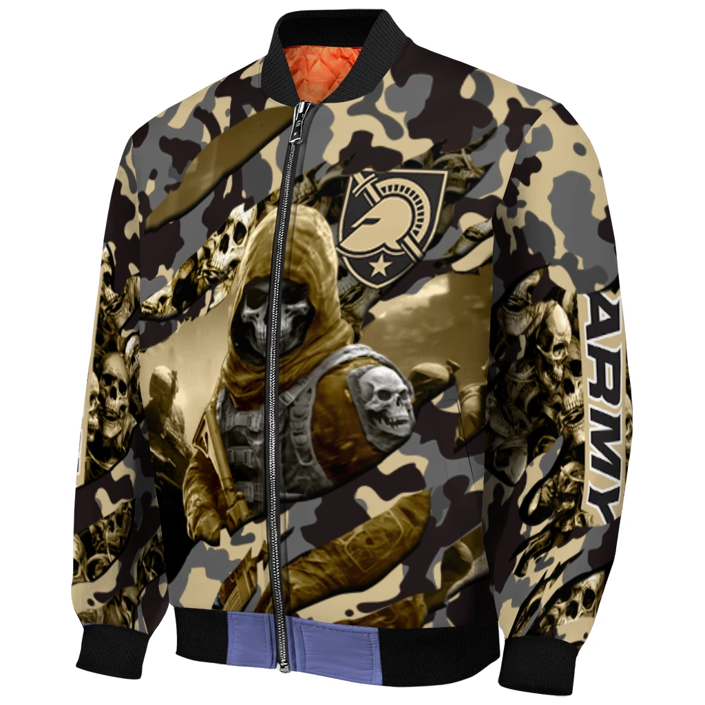 custom army black knights skull horde gold bomber jacket fashion forward custom army black knights skull horde gold bomber jacket fashion forward