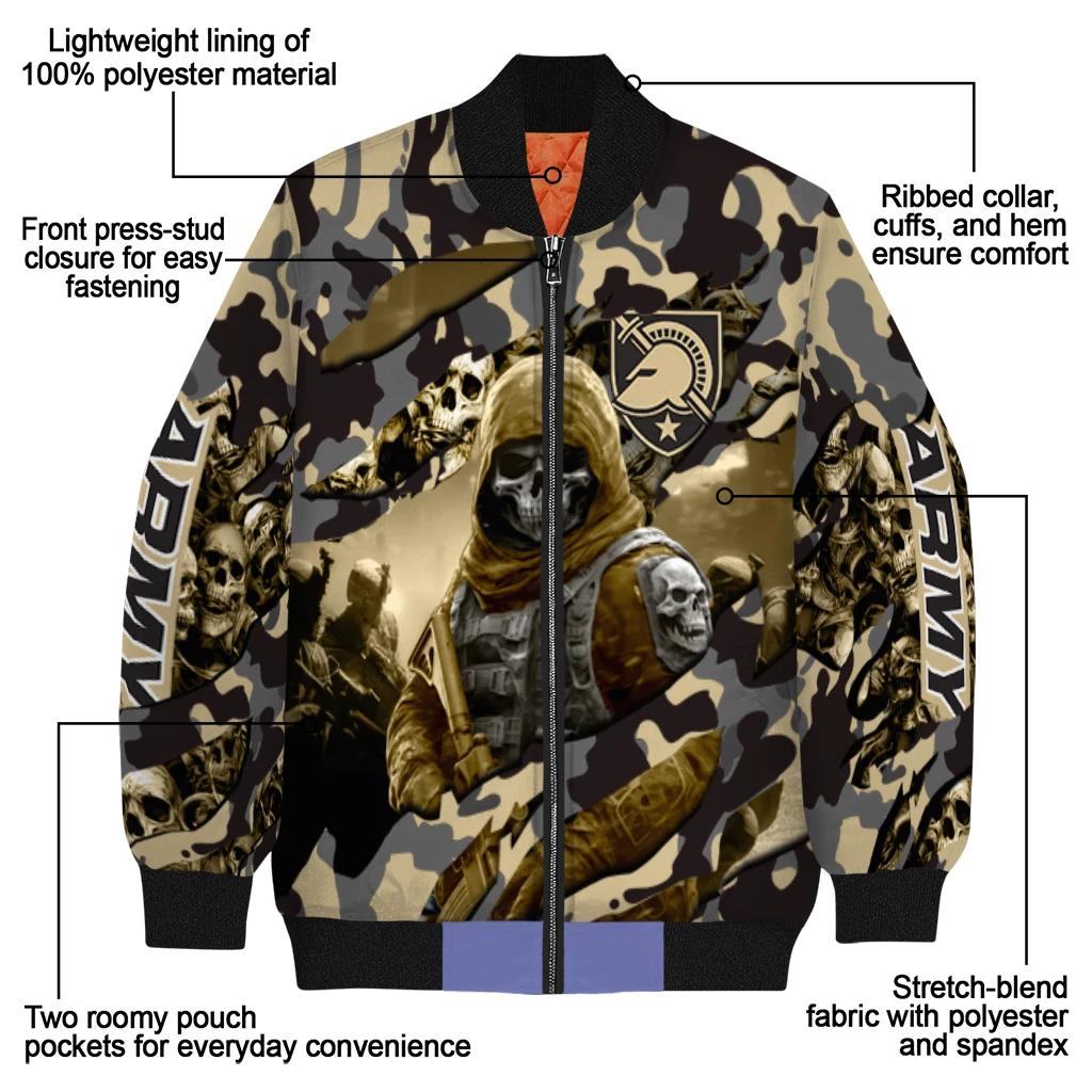 custom army black knights skull horde gold bomber jacket new arrival custom army black knights skull horde gold bomber jacket new arrival