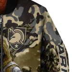 custom army black knights skull horde gold bomber jacket best selling