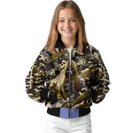 custom army black knights skull horde gold bomber jacket best selling
