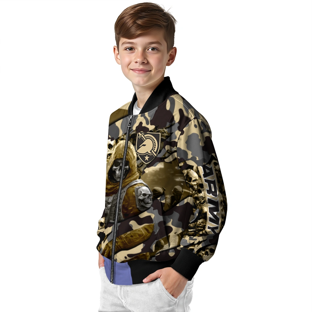 custom army black knights skull horde gold bomber jacket trendy custom army black knights skull horde gold bomber jacket trendy