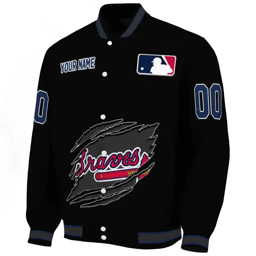custom atlanta braves claw fragment black varsity jacket best selling custom atlanta braves claw fragment black varsity jacket best selling