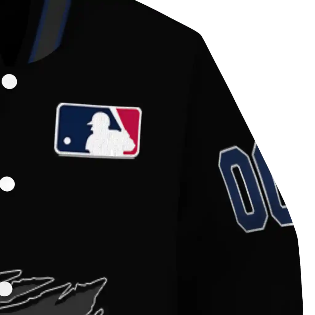 custom atlanta braves claw fragment black varsity jacket premium grade custom atlanta braves claw fragment black varsity jacket premium grade