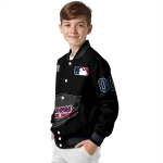 custom atlanta braves claw fragment black varsity jacket best selling