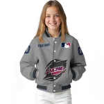 custom atlanta braves claw rend grey varsity jacket best selling