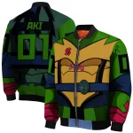 custom atlanta braves turtle armor bomber jacket best selling