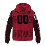 custom atlanta falcons cat eyes red windbreaker jacket best selling