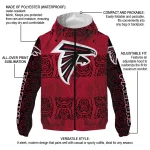 custom atlanta falcons cat eyes red windbreaker jacket best selling