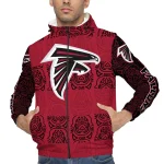 custom atlanta falcons cat eyes red windbreaker jacket best selling