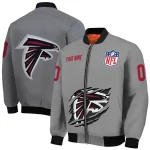 custom atlanta falcons claw marking grey bomber jacket best selling