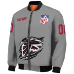 custom atlanta falcons claw marking grey bomber jacket best selling