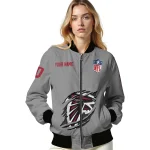 custom atlanta falcons claw marking grey bomber jacket best selling