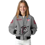 custom atlanta falcons claw marking grey bomber jacket best selling