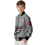 custom atlanta falcons claw marking grey bomber jacket best selling