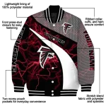 custom atlanta falcons electric flash red varsity jacket best selling