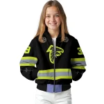 custom atlanta falcons heartbeat accent black green bomber jacket best selling