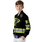 custom atlanta falcons heartbeat accent black green bomber jacket best selling