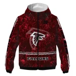 custom atlanta falcons shards cluster red windbreaker jacket best selling