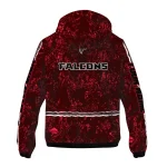 custom atlanta falcons shards cluster red windbreaker jacket best selling