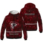 custom atlanta falcons shards cluster red windbreaker jacket best selling