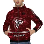 custom atlanta falcons shards cluster red windbreaker jacket best selling