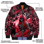 custom atlanta falcons skull horde red bomber jacket best selling