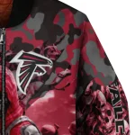 custom atlanta falcons skull horde red bomber jacket best selling