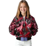custom atlanta falcons skull horde red bomber jacket best selling