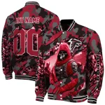 custom atlanta falcons skull horde red varsity jacket best selling