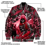 custom atlanta falcons skull horde red varsity jacket best selling