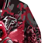 custom atlanta falcons skull horde red varsity jacket best selling