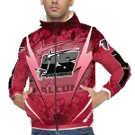 custom atlanta falcons us rock star red windbreaker jacket best selling