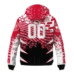 custom atlanta hawks brick motion red black windbreaker jacket best selling