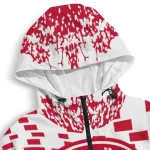 custom atlanta hawks brick motion red black windbreaker jacket best selling