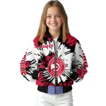 custom atlanta hawks burst splatter red bomber jacket best selling