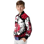 custom atlanta hawks burst splatter red bomber jacket best selling