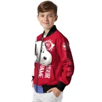 custom atlanta hawks snoopy head red bomber jacket best selling