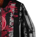 custom atlanta hawks star stripes red black bomber jacket best selling