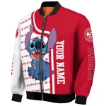 custom atlanta hawks stitch laughing red bomber jacket best selling